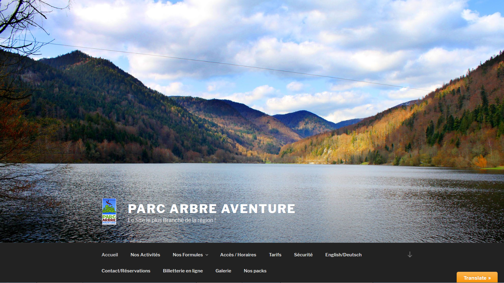 Lac de Kruth-Wildenstein dans les Vosges près du Parc de Wesserling