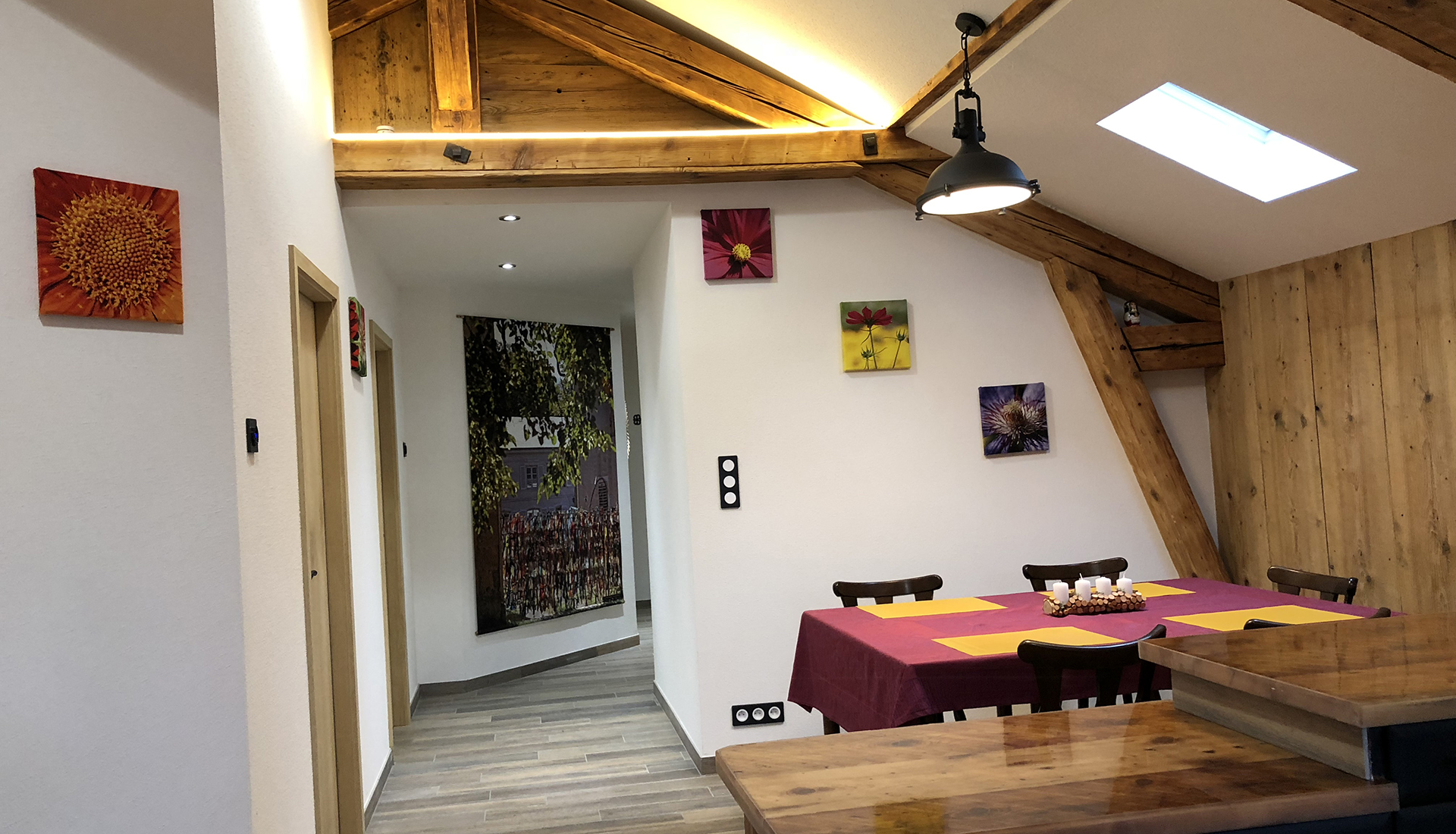 Séjour lumineux du gîte au Parc de Wesserling